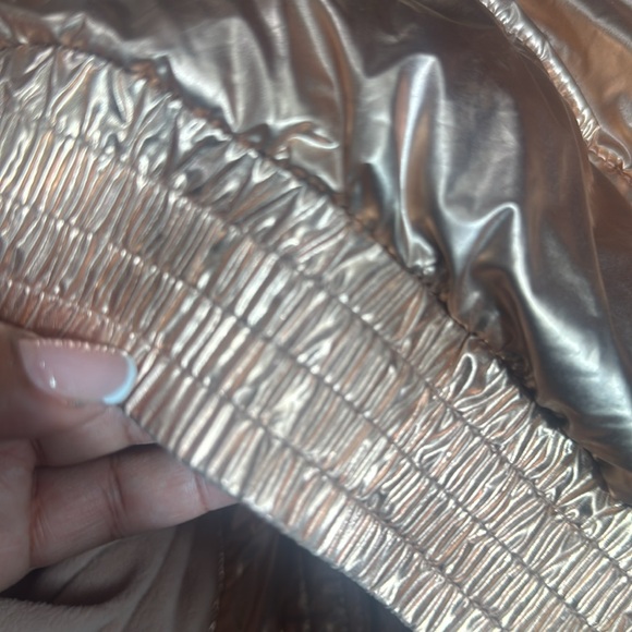 GAP Kids Metallic Bronze Puffer Jacket - Picture 9 of 9